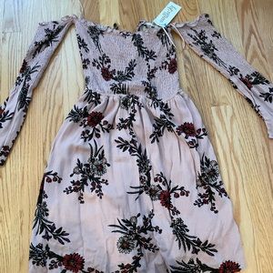 Floral off the shoulder dress